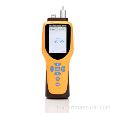 Analisador de gás portátil e monitor de qualidade do ar com medidor de CO2